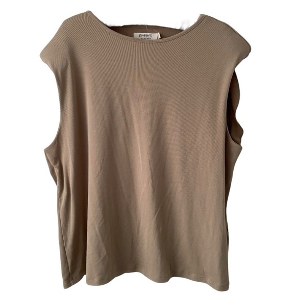 4TH RECKLESS Muscle Shoulder Padded Knit Top I Size: M - Picture 1 of 8